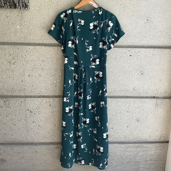 Monk & Lou Green Floral Wrap dress - Picture 6 of 11